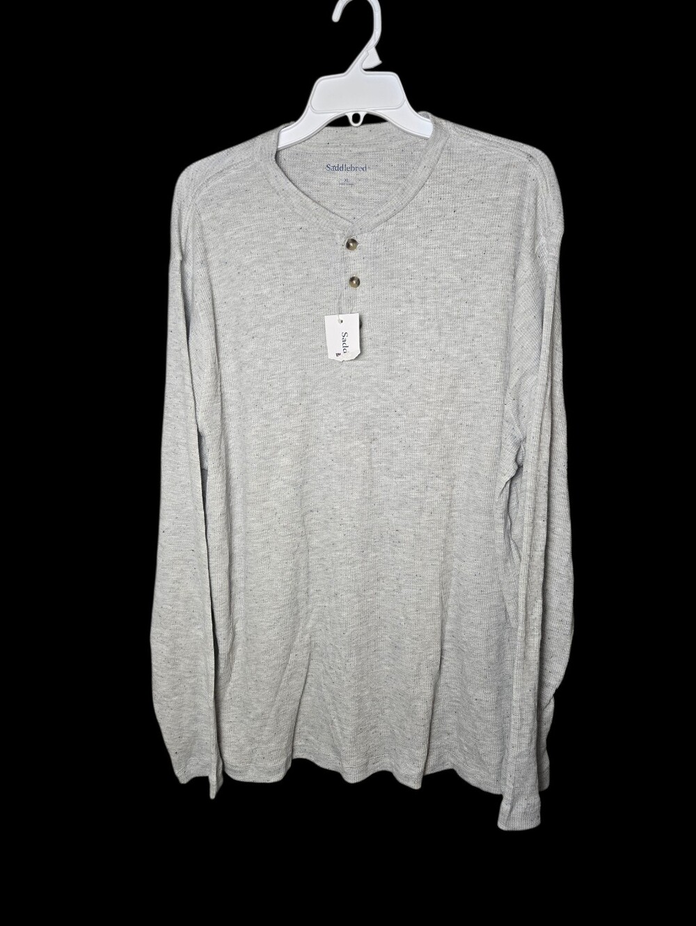 Saddlebred Men's Henly Long Sleeve Waffle Knit Size XL NWT Thermal Soft Winter